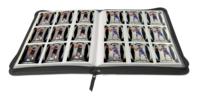 Carpeta de Cartas Coleccionables Tcg de Cuero PU Personalizada con Páginas Interiores Blancas para Deportes de Béisbol, Toploader de 4 y 9 Bolsillos para Almacenamiento
