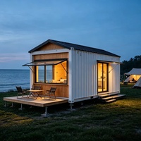 Maison conteneur mobile de 40 pieds, maison conteneur préfabriquée étanche pour une grande famille, logement temporaire et villa