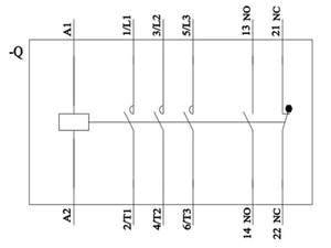 Nouveau contacteur magnétique industriel 3RT2036-1AG20 de type AC, 4 pôles, 3 phases, 220V, norme IEC60947, garantie 1 an, 9A-630A - Product Image 3