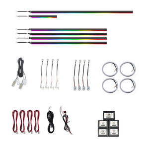 Accesorios de Iluminación Ambiental Interior para Auto, Universal, 22 en 1, LED Symphony, 256 Colores, Decoración Atmosférica - Product Image 1