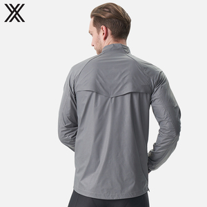 ¡Novedad <span class=keywords><strong>de</strong></span> 2020! Chaqueta informal reflectante <span class=keywords><strong>de</strong></span> visión nocturna para hombre, chaqueta deportiva reflectante con cremallera y logotipo personalizado - Product Image 3