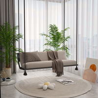 Fauteuil suspendu moderne en aluminium pour porche, chaise suspendue toutes saisons pour intérieur et extérieur, idéale pour chambre, balcon, cour et jardin