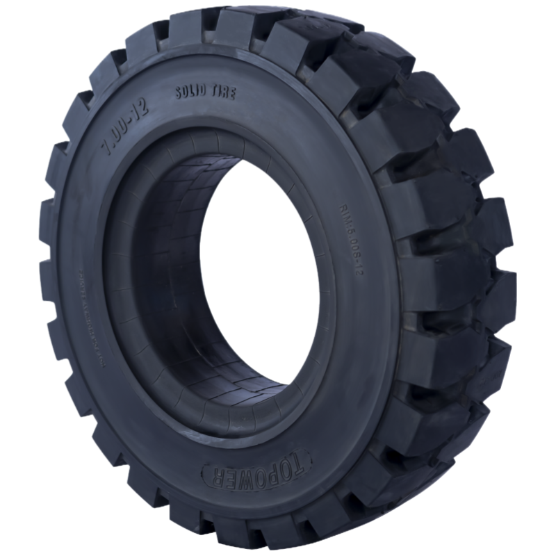 7.00-12 Forklift Tyres Rubber Solid Tire for Electric and Diesel Forklifts