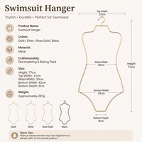 Porte-maillots de bain double niveau en métal chromé avec carte magnétique – Prix usine, vente en gros, organisateur de maillots de bain