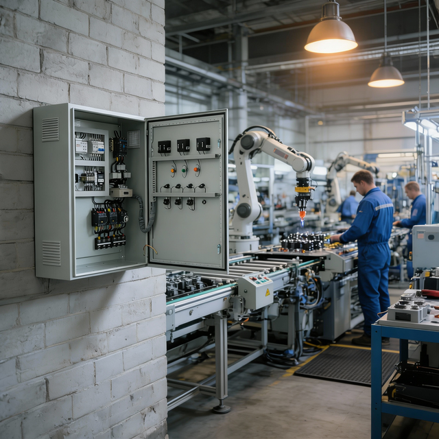 Custom PLC Control Panels for Industrial Automation Equipment Variable Frequency Drive Control Power Distribution Equipment