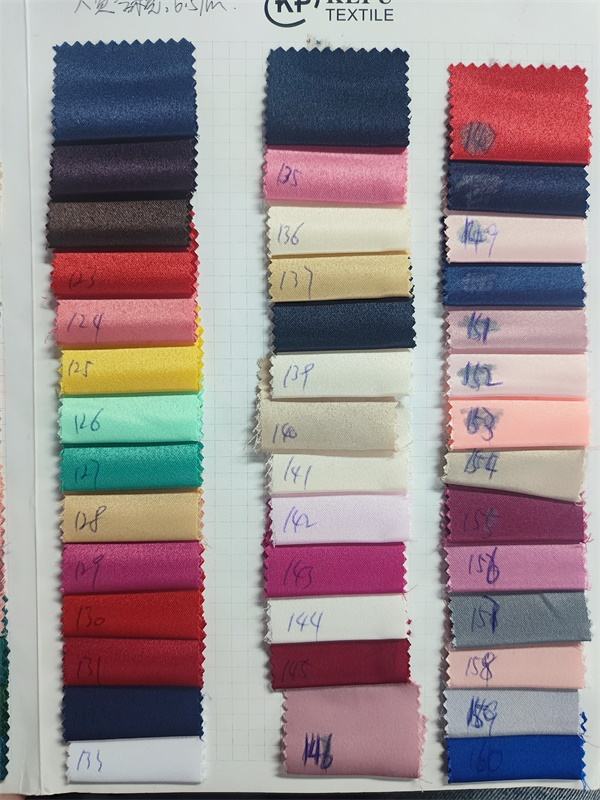 lamour satin color card