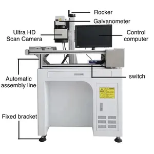 Desktop Optical Fiber Laser Marking Machine For Processing Aluminum Parts, Stainless Steel, Zinc Alloy