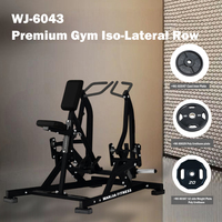 Proveedor Líder de Equipos de Gimnasio Comerciales de Acero con Estructura Resistente, Máquina de Remo Lateral Aislada para Entrenamiento Muscular