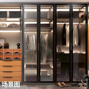 Vitrina para Vinos y Librería Yadingdi, Minimalista y de Lujo, con Puerta de Vidrio Templado y Marco de Aleación de Aluminio, Estilo Moderno y Elegante - Product Image 1