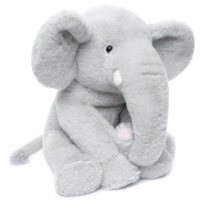Peluche Éléphant Doux, Jouet en Peluche Géant, Poupée Éléphant Grise Cuddly, Coussin Doux à Câliner pour Décoration de Chambre d'Enfant, Cadeau