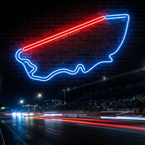 Letrero de Neón Personalizado del Circuito de <span class=keywords><strong>la</strong></span> Sarthe Le Mans, Caja de Luz LED para Pista de Carreras de 24 Horas, Decoración Industrial para Cuartos de Hombre y Bares - Product Image 1