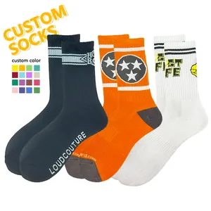 2023 mens socks custom logo socks good elastic different length with sock packaging