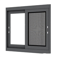 Ventanas Corredizas Horizontales de Aluminio con Mosquitera, Vidrio Templado, Ventana Antimosquitos para Villa, Apartamento, Patio, Balcón