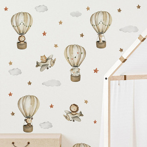 <span class=keywords><strong>Adesivi</strong></span> <span class=keywords><strong>murali</strong></span> autoadesivi 3d acquerello mongolfiera per camera da letto - Product Image 1