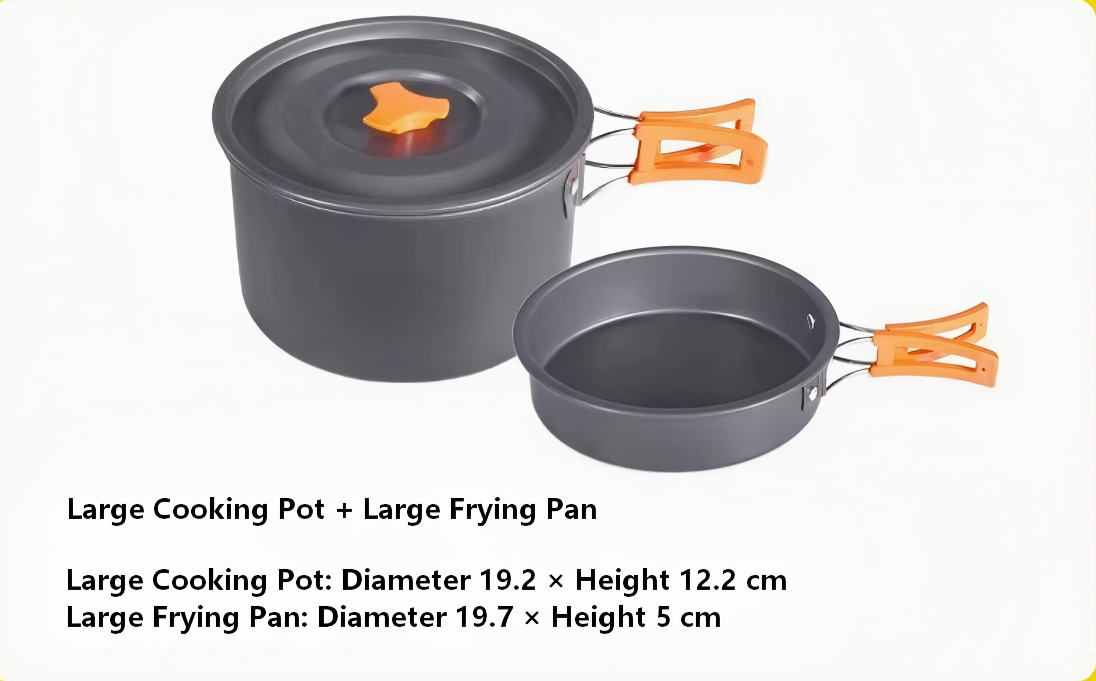 3to5P Frying & Boiling Set(Large Pot+Pan)