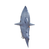 Kinqee dessin animé noël Halloween carnaval adulte marche en peluche crevettes accessoires mignon Anime requin Costumes mascotte