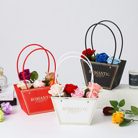 Tas Bunga Romantis Laris Manis, Kotak Kemasan Buket Kreatif, Tas Hadiah Bahan Matte Bronzing, Pernikahan