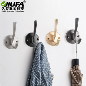 Jiufa Wall Mounted Coat <b>Hook</b> Round Rust Resistant Modern Style For Wardrobe Door Shoe Cabinet Gold Plated Single <b>Hook</b> RA-3253 - Product Image 3