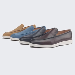 Mocasines de Diseño Nuevo, Zapatos Casuales de Lujo Italianos con Parte Superior de Cuero <span class=keywords><strong>para</strong></span> Hombre, Hechos a Mano - Product Image 4