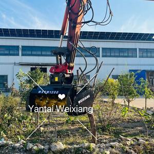 Ekskavatör Mulcher hidrolik ağaç kesici yeni inşaat pompası 4-20 Ton en iyi fiyat - Product Image 5