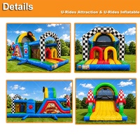 Jouets commerciaux personnalisés, adorable bateau dragon rose gonflable, parc d'attractions à thème, obstacle pour jeux aquatiques, certifié CE, PVC 0,55 mm