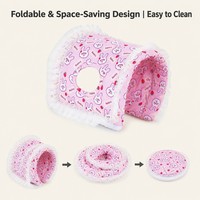 Rabbit Rabbit Hideout - Lit pour petits animaux sur le thème du sushi japonais avec tissu en coton peluche et isolation thermique