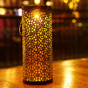 Solar Garden Lantern Hanging Outdoor <b>LED</b> <b>Light</b> Decorative Iron Art Patio Yard Lamp - Product Image 2