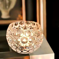 Porte-bougie en cristal de luxe léger, dîner romantique aux chandelles, ambiance décorative, base de bougie aromathérapeutique, entreprise