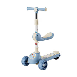 Trottinette Enfant 3-en-1 avec Musique et Lumières, Roues Clignotantes en PU, Siège, pour Garçons et Filles, Âge 3+, Approvisionnement Direct Usine - Product Image 2