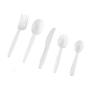 <span class=keywords><strong>2025</strong></span> trọng lượng trung bình dùng một lần phân hủy sinh học PP PLA dĩa thìa 2.5g nhựa dao kéo đồ dùng cho các sự kiện bên Bộ đồ ăn - Product Image 1