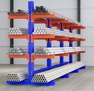 Estantería Cantilever de Acero de Una Sola Cara Nuoteng, Unidad de Almacenamiento Galvanizada con Recubrimiento Electrostático en Polvo, Instalación Enchufable - Product Image 1