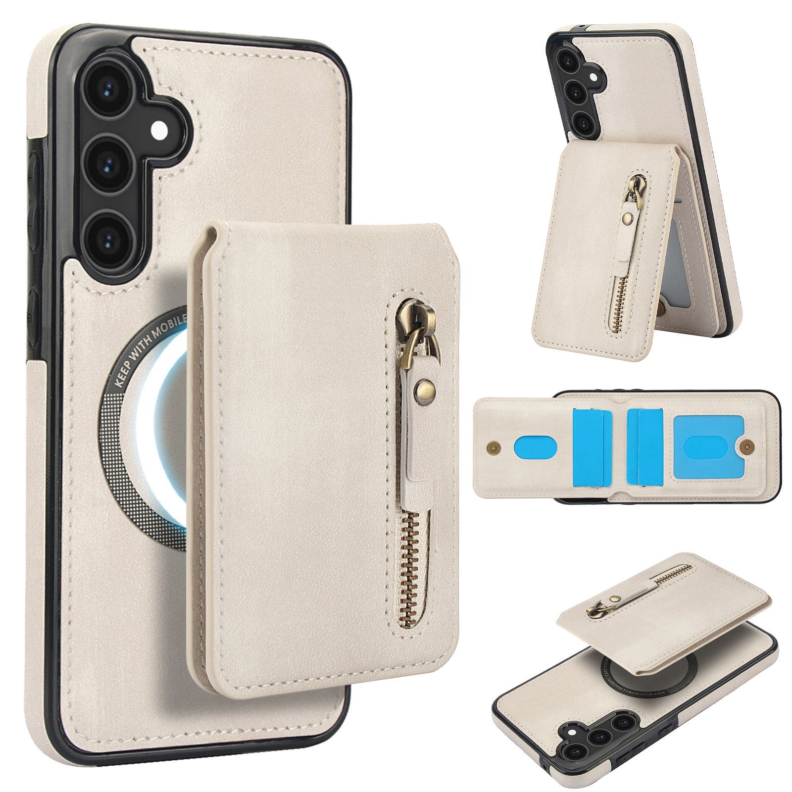 Portafoglio Flip Bianco