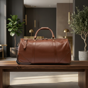 Sac à dos à roulettes de luxe en polyester marron, sac de voyage week-end, valise à roulettes, sacoche pour ordinateur portable MAQVOB, résistant à l'eau, grande capacité - Product Image 3