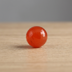 Carnelian Naranja Natural de 8mm, Forma de Bola, Facetado, Piedras Preciosas Sueltas, Certificado Gopika, Precio al por Mayor, Gemas de Carnelian Facetadas de 8mm - Product Image 4