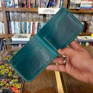 Boshiho Vintage Crazy Horse Bifold Genuine Leather <b>Wallet</b> for Men <b>RFID</b> Blocking Multi-Function Credit Card Holder No Closure - Product Image 3