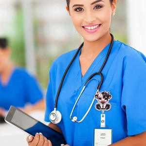 Design personalizado Mix Animal Retrátil ID Badge Reel Bonito Estilo Adorável Vaca Cavalo Enfermeira Acrílico Charme Badge Holder - Product Image 4