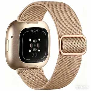 Tali Jam Tangan Elastis Gaya Kasual Olahraga untuk Pria Wanita Tali Nilon Kompatibel dengan Jam Tangan Pintar <span class=keywords><strong>Versa</strong></span> 3 4 - Product Image 2