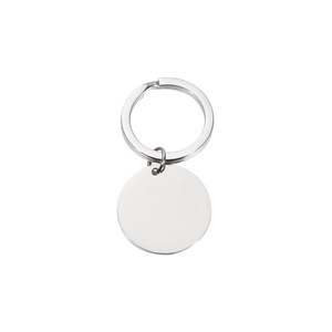Vente chaude plaqué or en acier inoxydable clé pendentif Simple Couple <span class=keywords><strong>petit</strong></span> disque suspendu personnalisé Laser Logo thème chrétien - Product Image 6