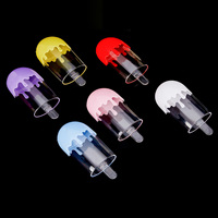 Boîte à bonbons transparente en plastique Fournitures de fête pour enfants Décoration d'anniversaire Paquet de boîte à bonbons Popsicle à crème glacée