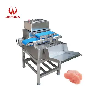 Máquina para filetear pechuga de pollo, máquina cortadora de carne completamente automática, máquina cortadora de carne de cerdo en escamas