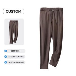 도매 테리 오버사이즈 스웨트팬츠 캐주얼 팬츠 고품질 맞춤형 남성용 스웨트팬츠 - Product Image 1