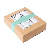 Boîte d'emballage en carton kraft pour emmaillotes de bébé, vente en gros, écologique, recyclable, impression personnalisée, gaufrage, revêtement UV, fourniture directe usine