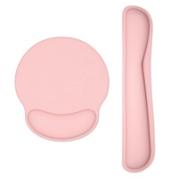 Repose-poignets ergonomique en gel rose motif dessin animé pour clavier et souris, base en mousse à mémoire de forme, couleur personnalisable