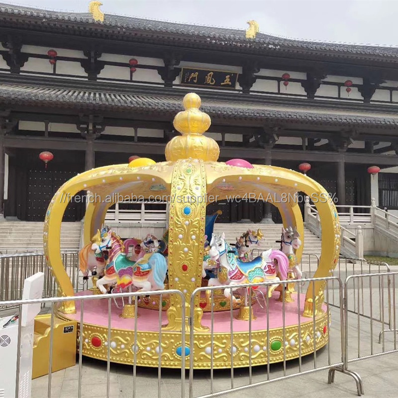 JX-505 Fête Foraine kiddie carnaval carrousel machine de jeux pour parc d'attractions