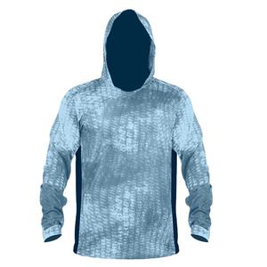 UPF 50 قميص صيد السير لمسافات طويلة خفيف الوزن مقاوم للماء التسامي ضد الأشعة فوق البنفسجية بغطاء رأس أكمام طويلة قمصان صيد مع قناع - Product Image 4