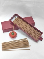 Logo personnalisé Encens Japonais Sans Bambou Sans Fumée Oud Bois De Santal Encens Gingembre Fraise Bois Graine Carton Religieux