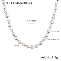 Nouveau bracelet et collier de couleurs mélangées Zircon plaqué titane ne se décolore pas pour les cadeaux mariages fêtes