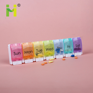 Lớp đầy màu sắc hàng tuần <span class=keywords><strong>7</strong></span> khoang <span class=keywords><strong>Pill</strong></span> <span class=keywords><strong>Box</strong></span> trường hợp <span class=keywords><strong>Pill</strong></span> <span class=keywords><strong>Box</strong></span> Organizer hàng tuần <span class=keywords><strong>Pill</strong></span> <span class=keywords><strong>Box</strong></span> với bìa - Product Image 3