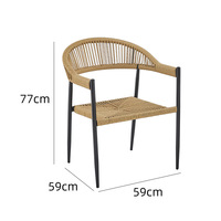 Chaise à bascule d'extérieur en rotin, best-seller, moderne, minimaliste, confortable, durable, légère, portable, avec accoudoirs, pour balcon