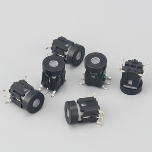 10x10mm tombol taktil Mini bercahaya sakelar pengalih <span class=keywords><strong>4</strong></span> Pin dengan Terminal SMD LED menyesuaikan berbagai tombol logo topi - Product Image 1
